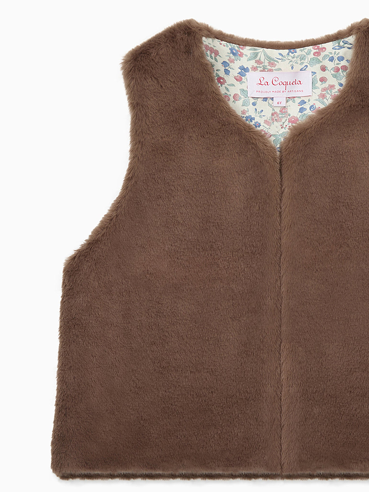 Brown Marisol Girl Gilet