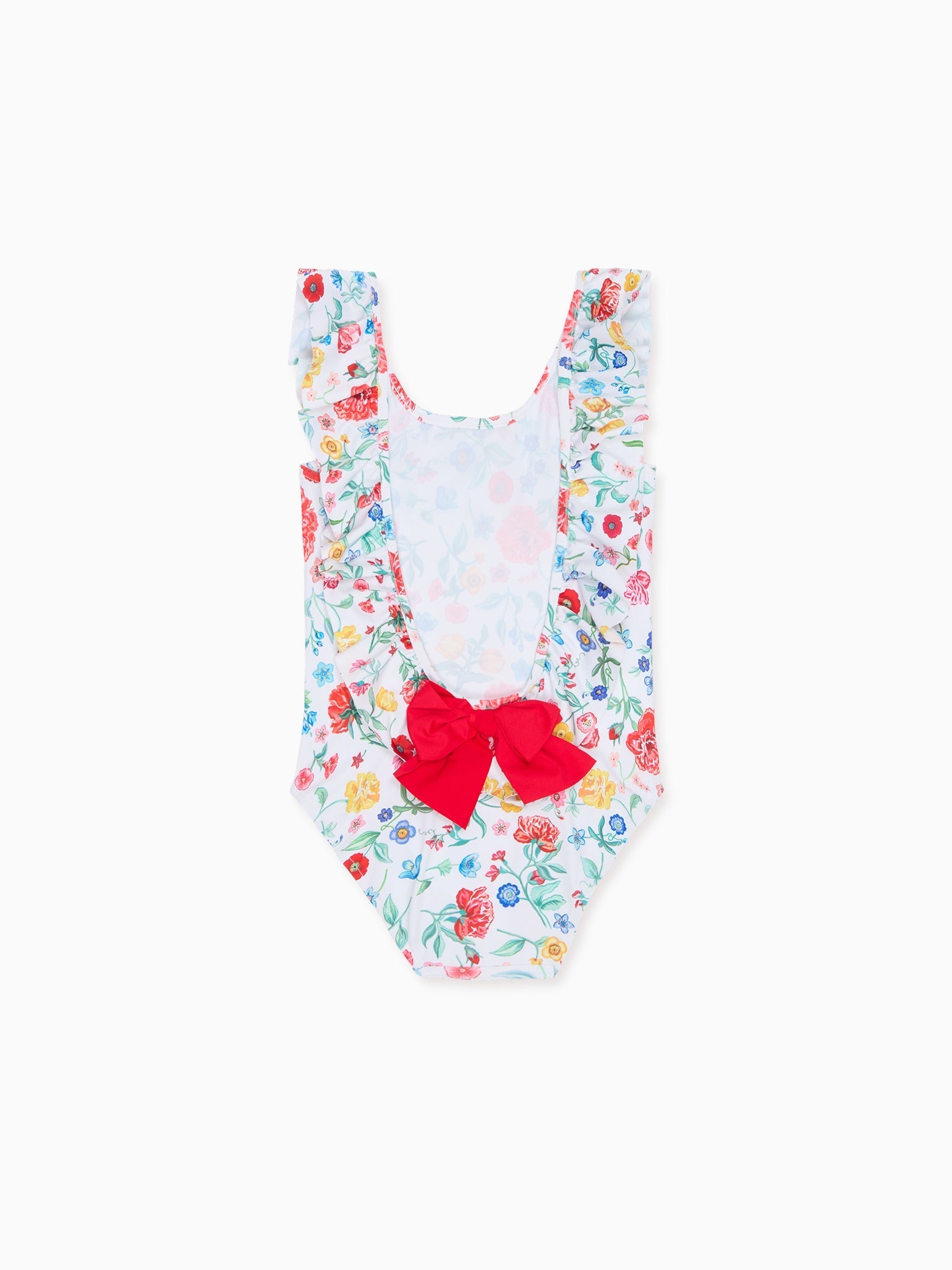 Ivory Floral Mila Girl Swimsuit