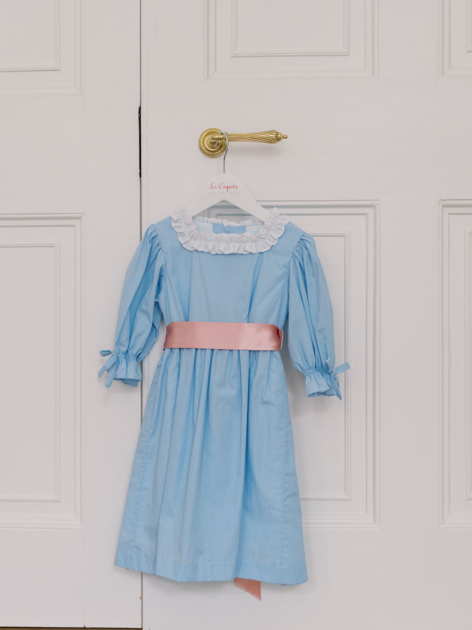 Nicky Hilton x La Coqueta Blue Stripe Milou Girl Dress