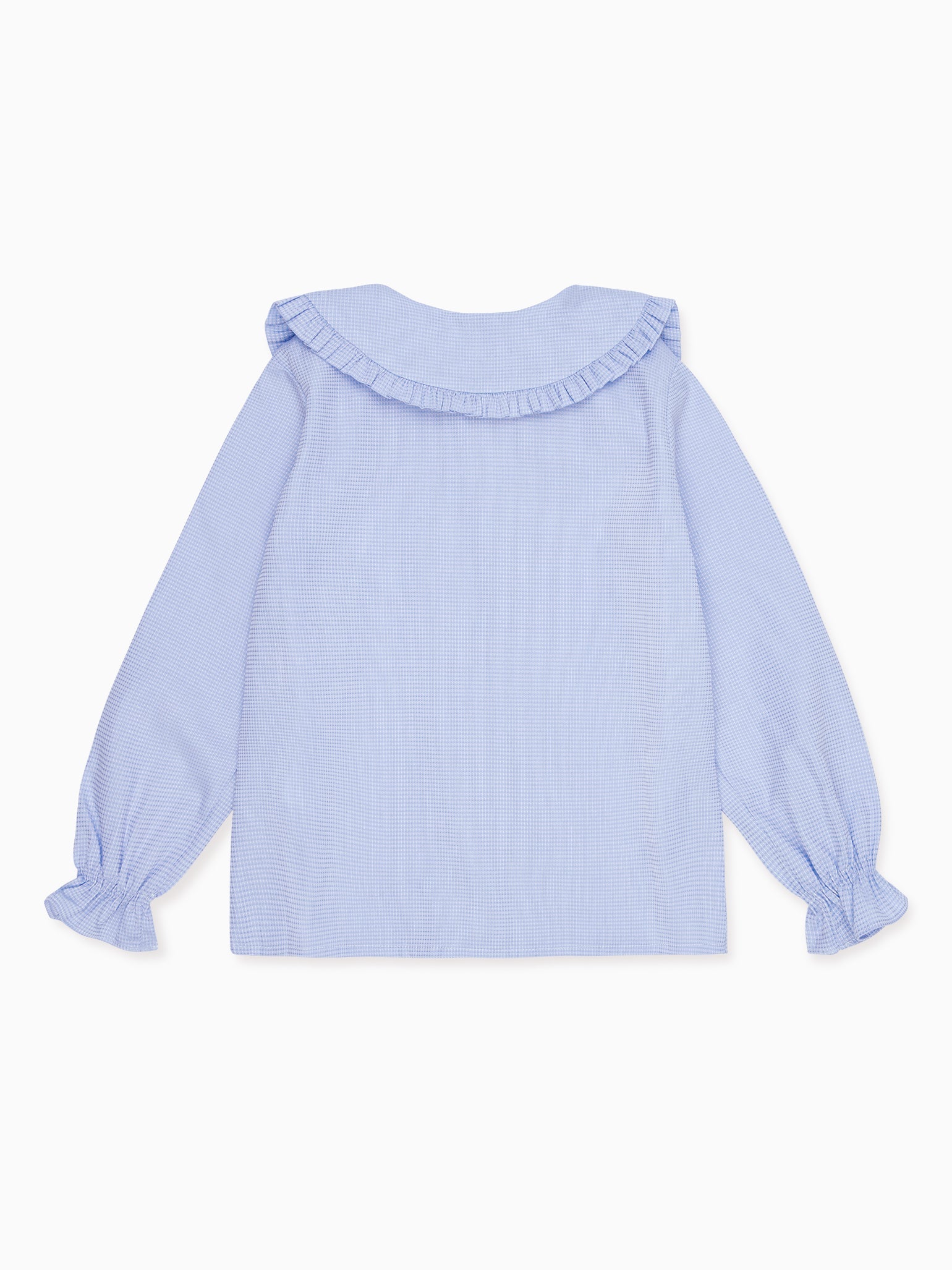 Blue Miriam Long Sleeve Girl Shirt