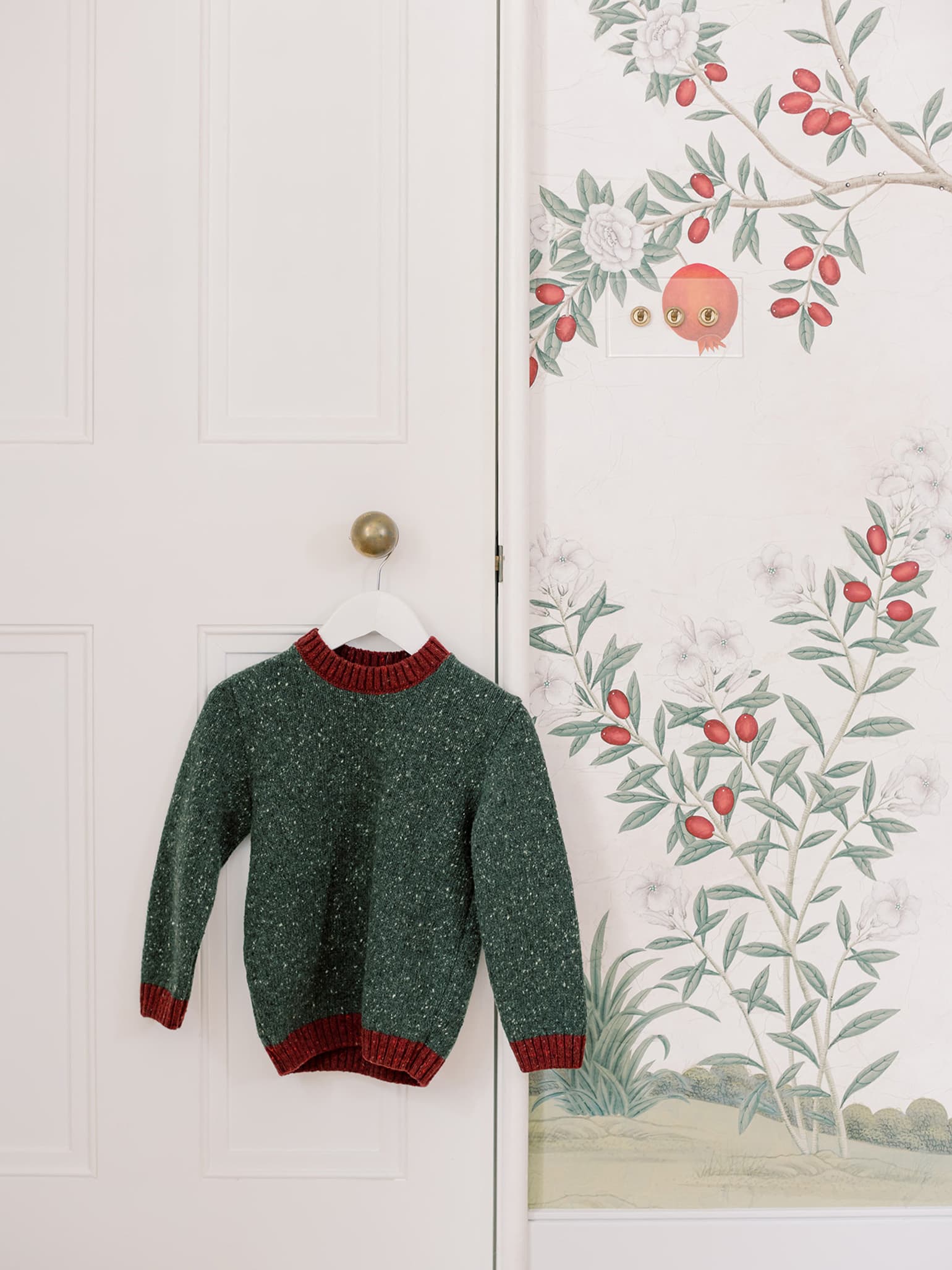 Olive Mirlo Merino Boy Jumper