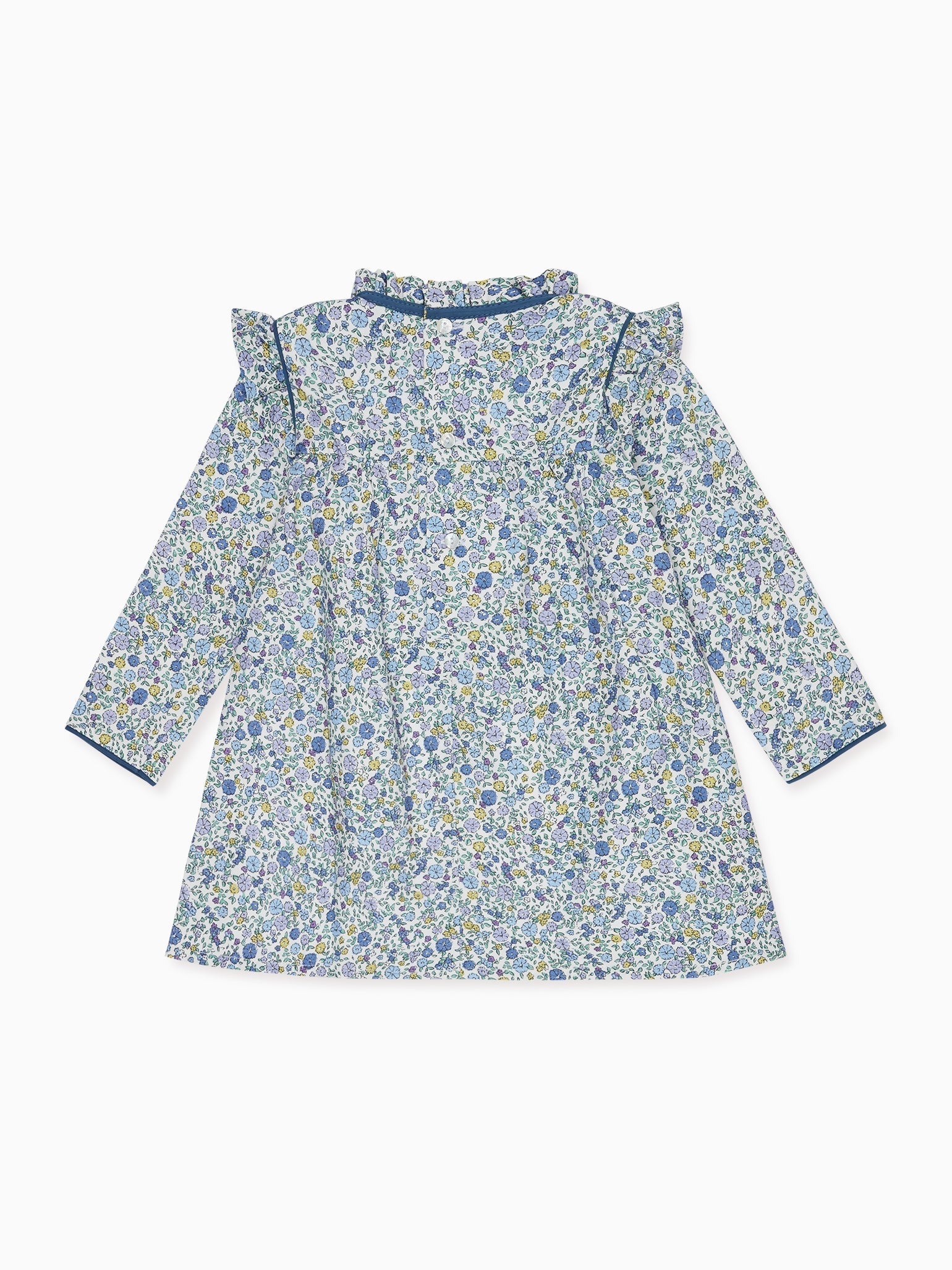 Purple Floral Mirta Girl A-Line Dress