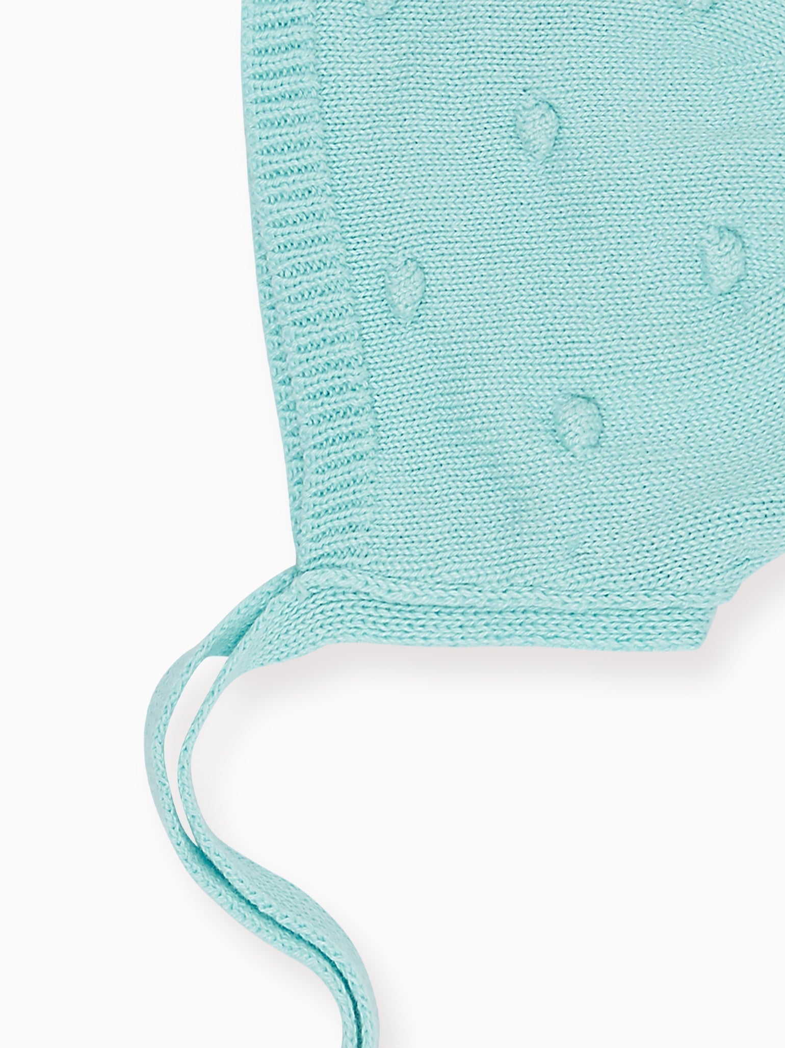 Aqua Mora Cotton Knitted Baby Bonnet