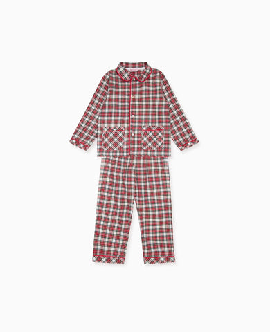 Ivory Tartan Navidad Kids Pyjamas