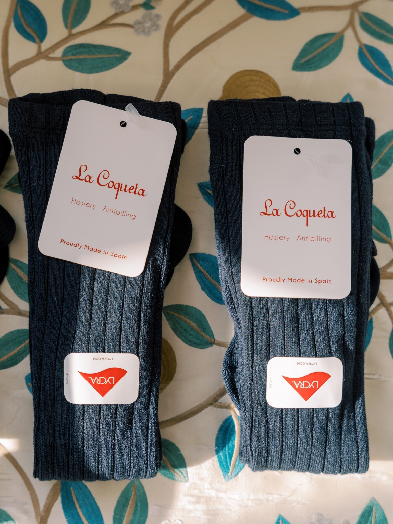 Navy Blue Ribbed Knee High Kids Socks