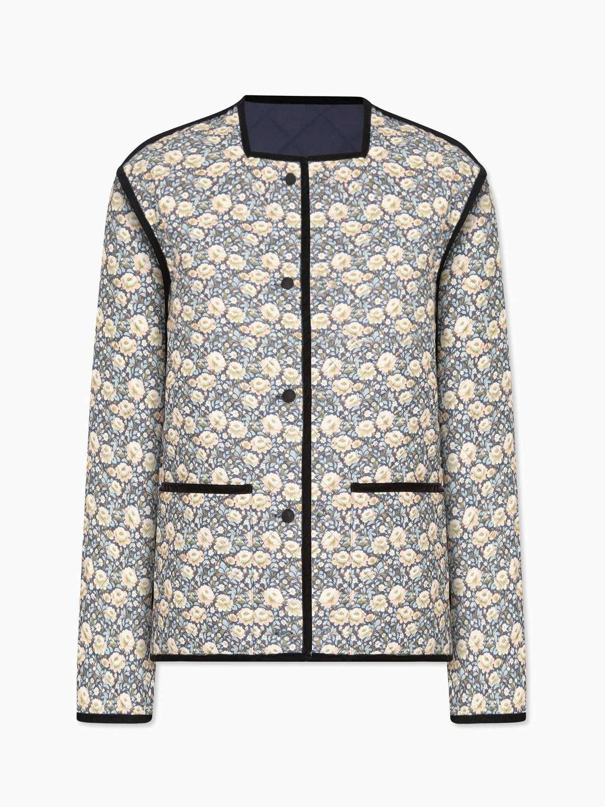 Navy Floral Reversible Anais Womens Jacket