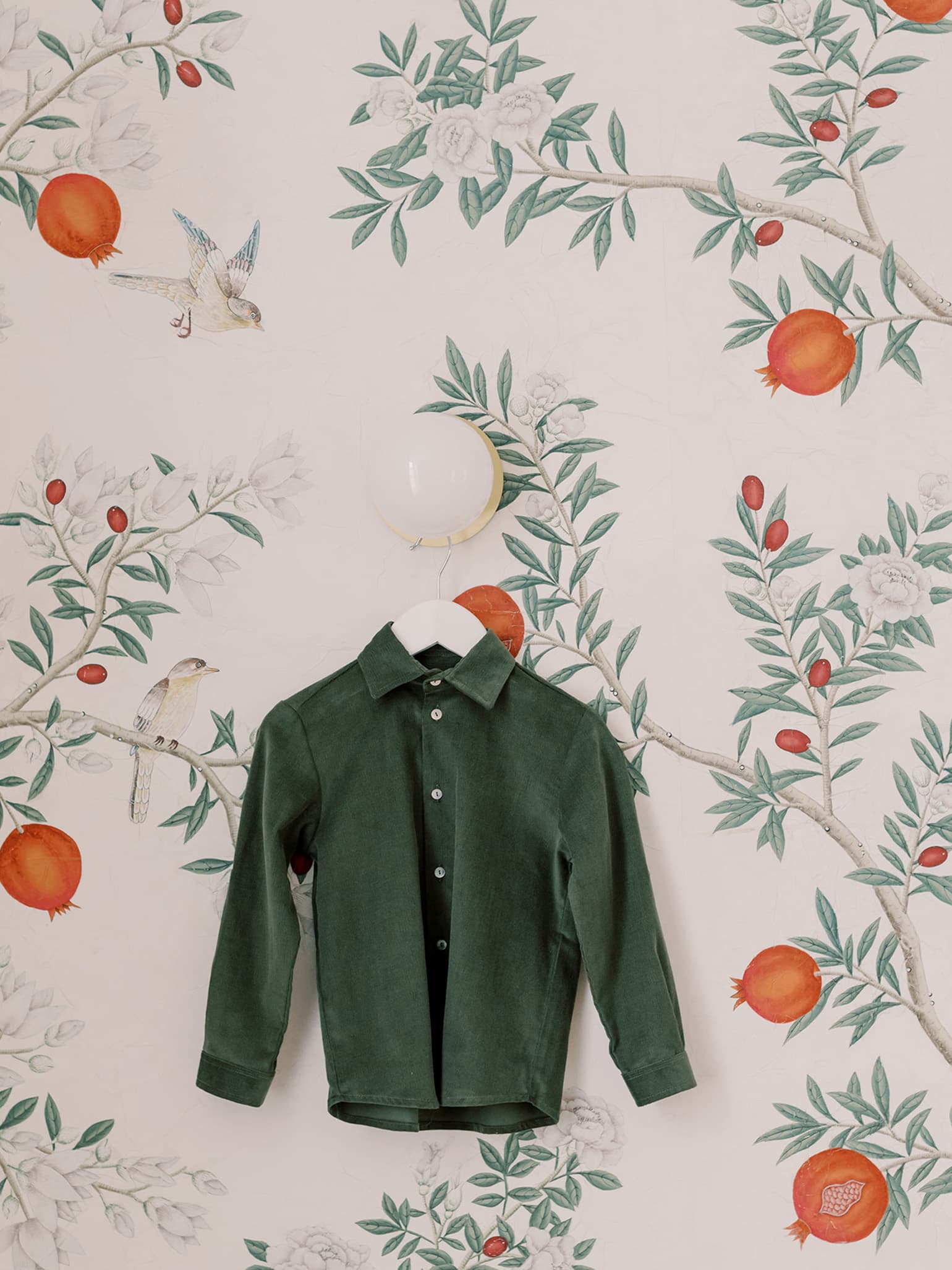 Green Nico Long Sleeve Boy Shirt