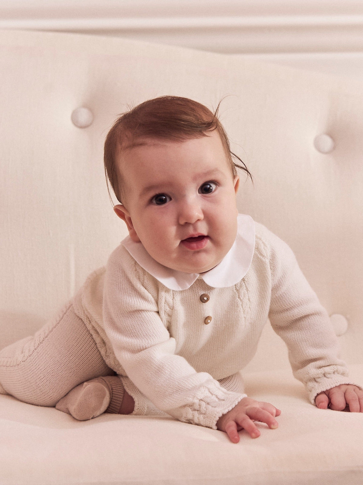 Ivory Noa Merino Baby Knitted Set