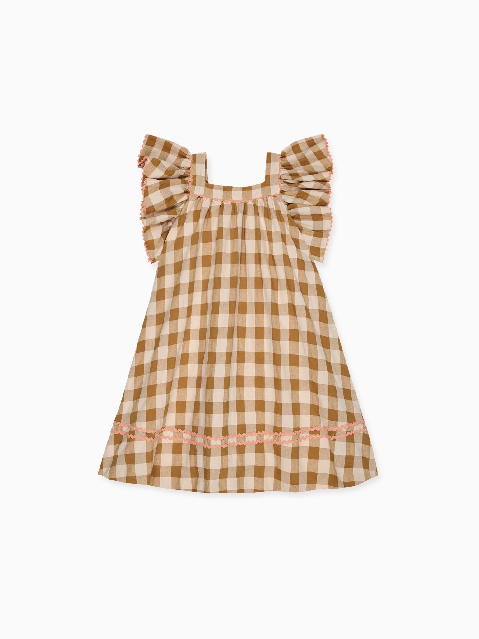 brown gingham toddler dress Caramel Ocra Girl Empire Homecoming Dresses Macys Teal trumpet dress Width:Regular (D)