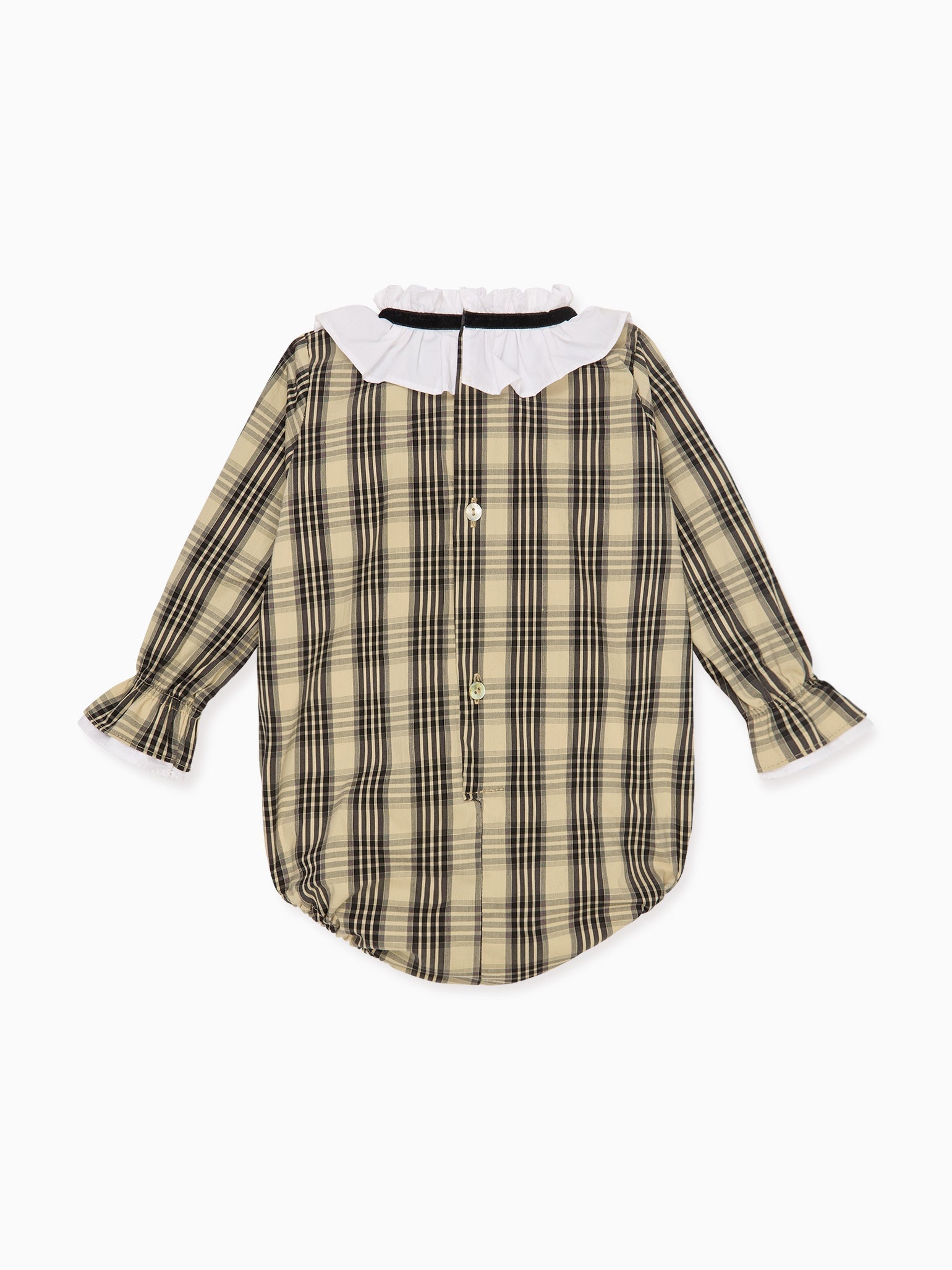 Sand Check Odisea Baby Girl Romper