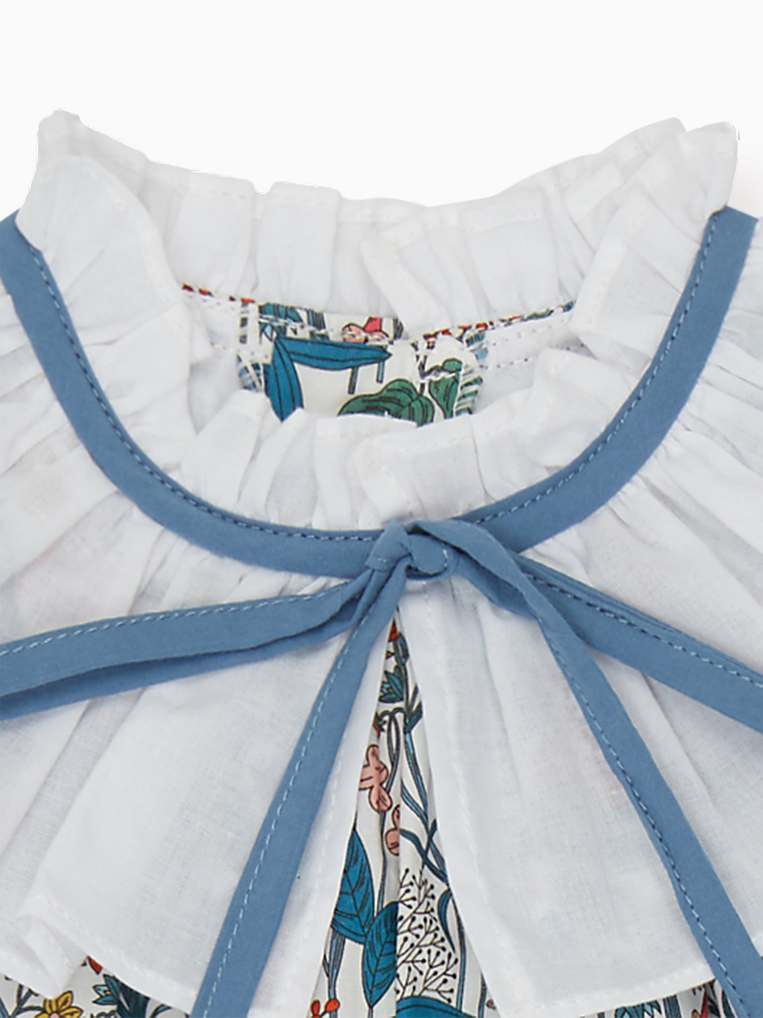 Teal Floral Odisea Baby Girl Romper