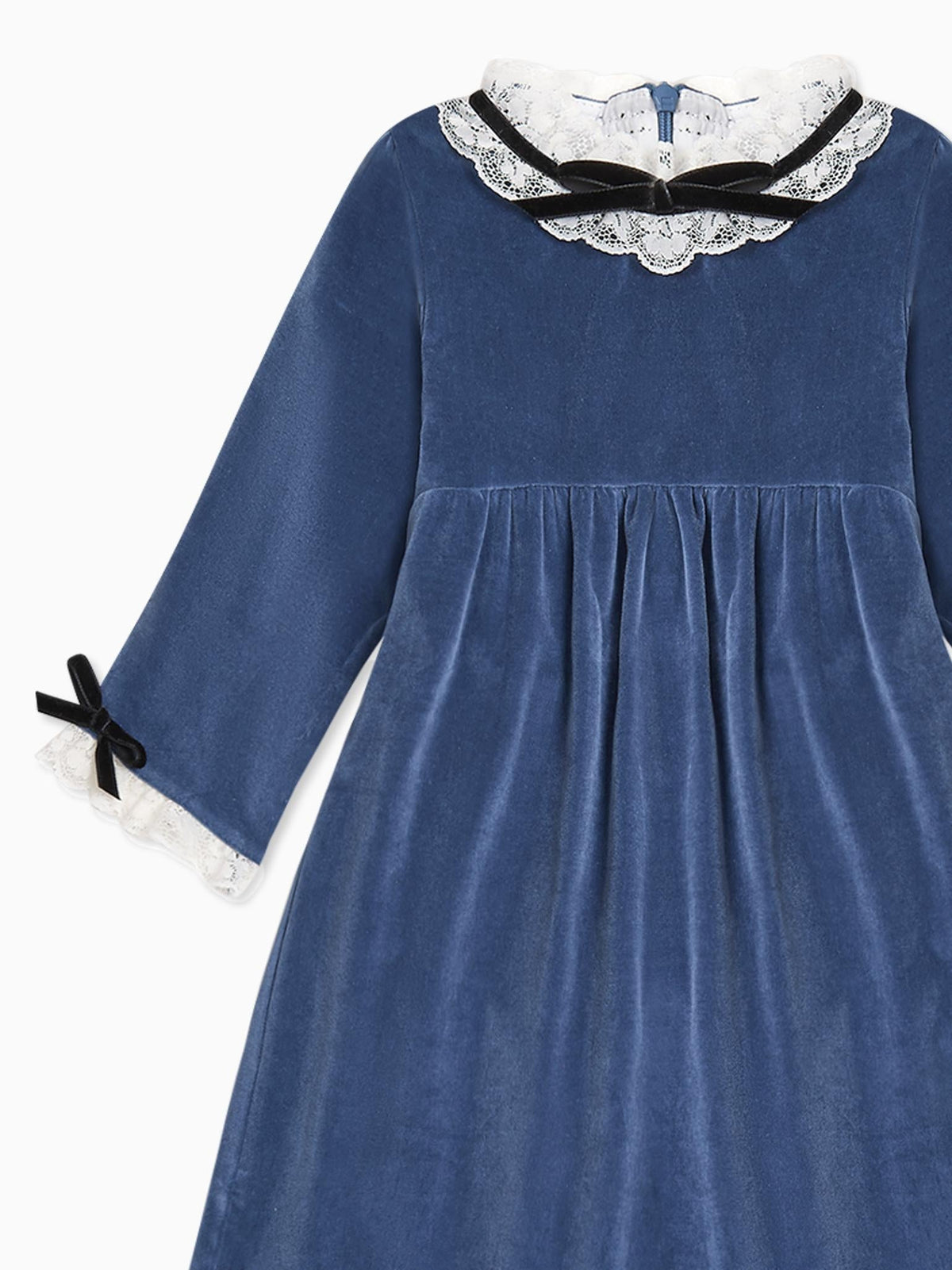 Blue Odisea Velvet Girl A-Line Dress