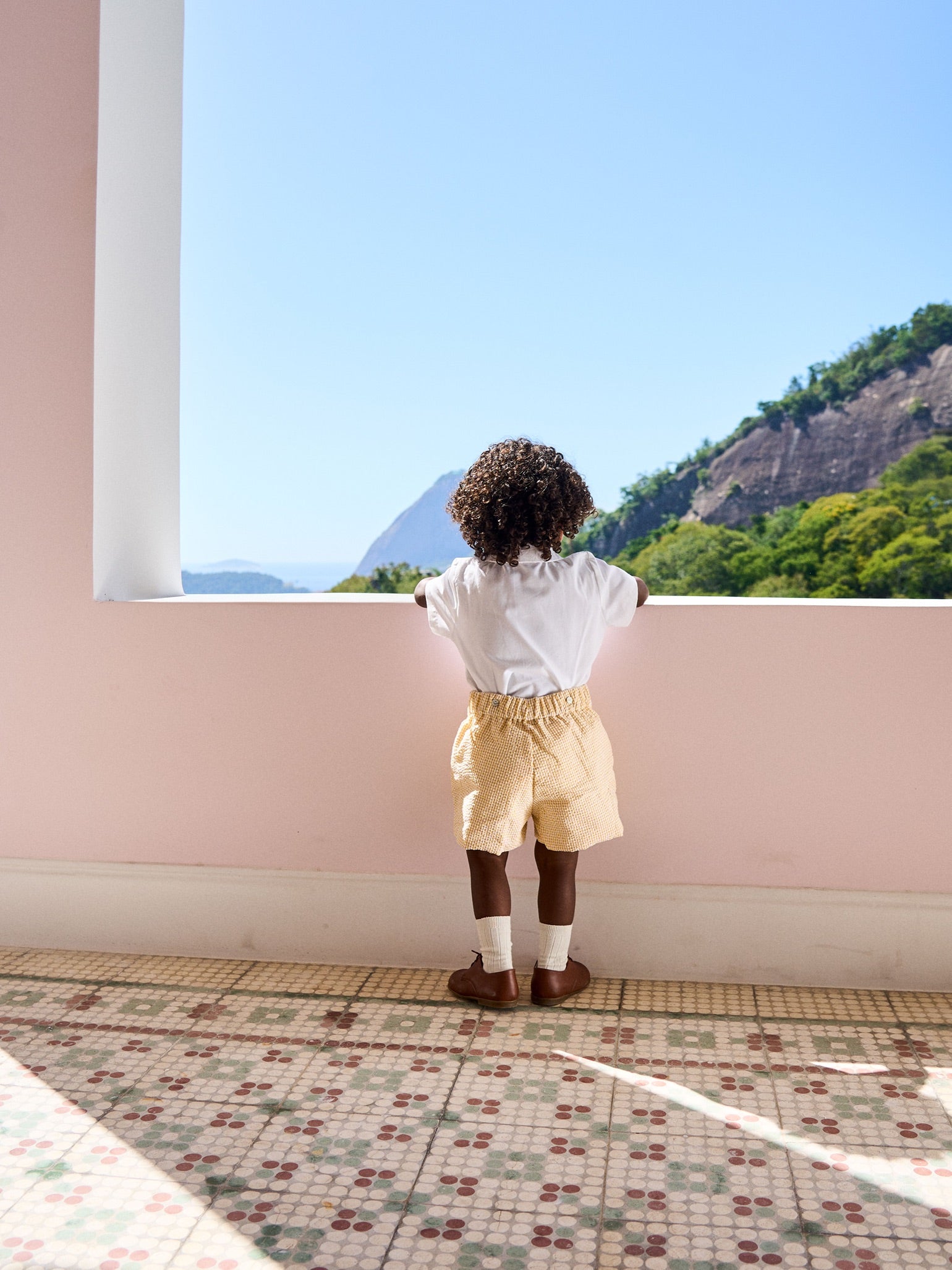 Yellow Gingham Oliver Baby Boy Set