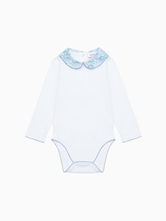 Blue Floral Patricio Baby Girl Body Vest