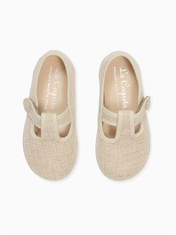 Sand Pedro Canvas Baby T-Bar Shoes