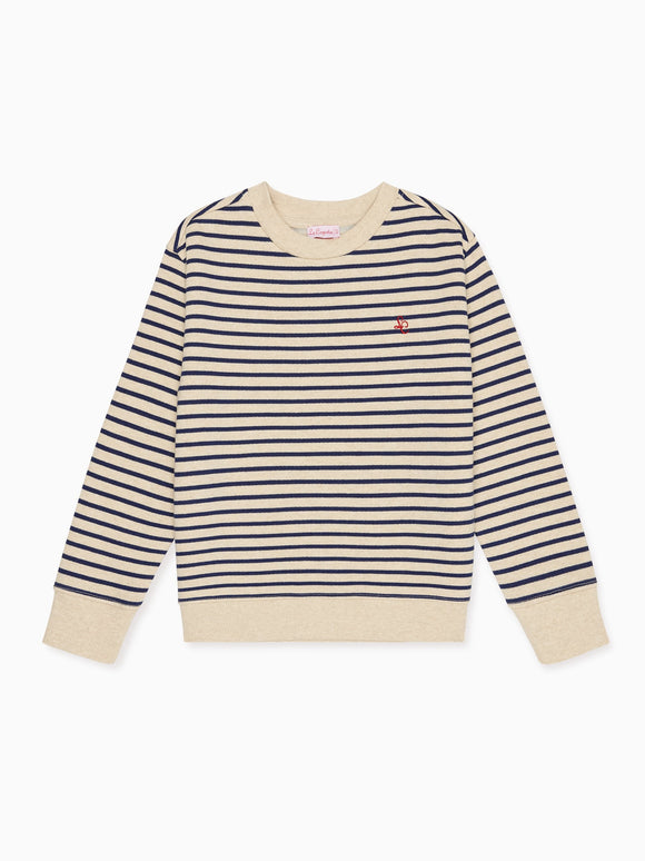 Navy Stripe Pernille Kids Sweatshirt