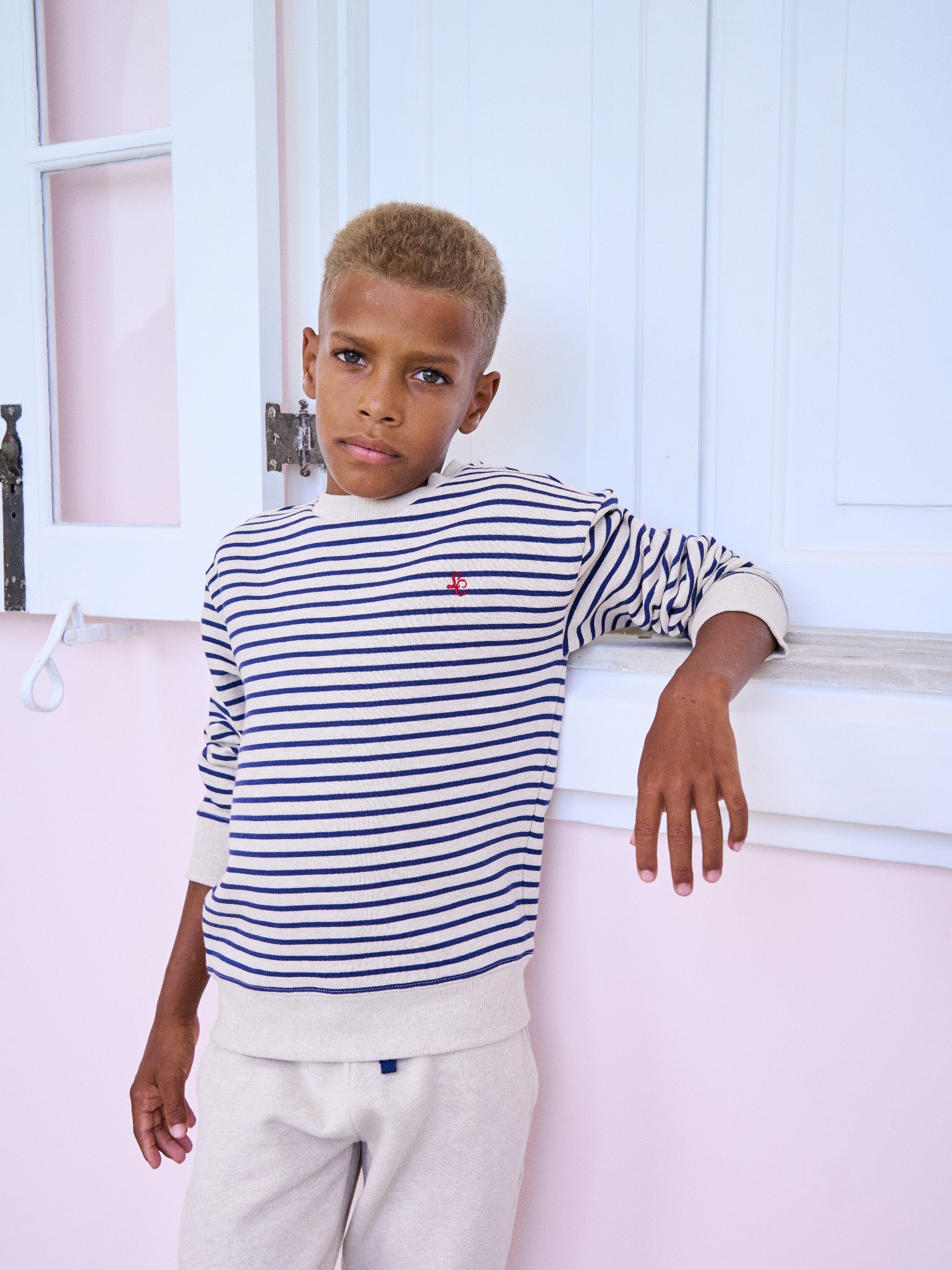 Oatmeal Sammi Kids Jogging Bottoms