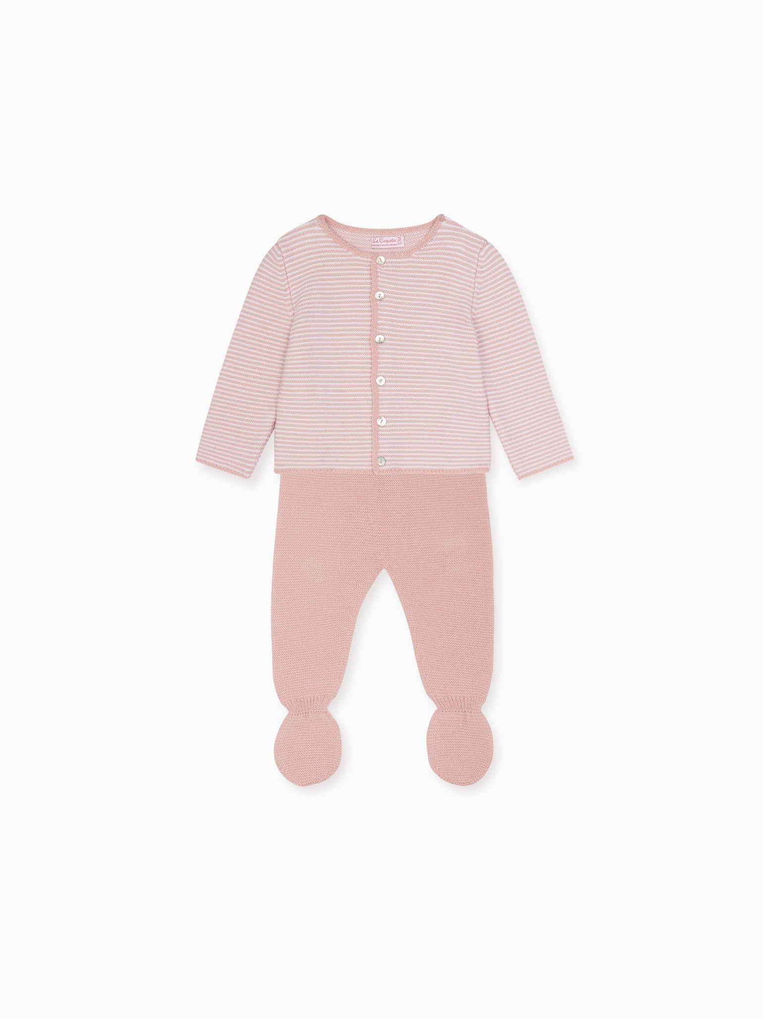Pink Pinto Merino Baby Girl Gift Box Set