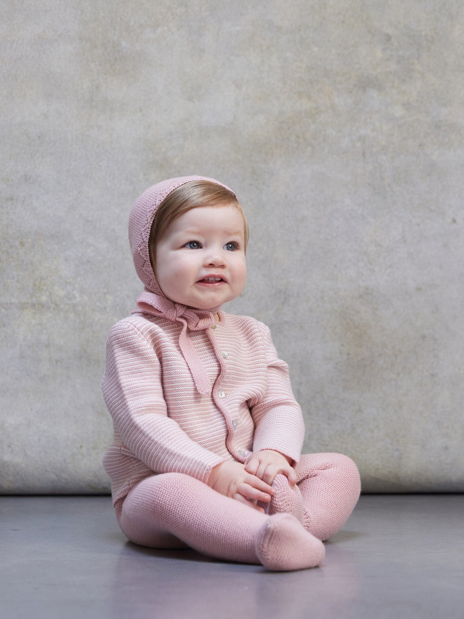 Pink Pinto Merino Baby Girl Gift Box Set