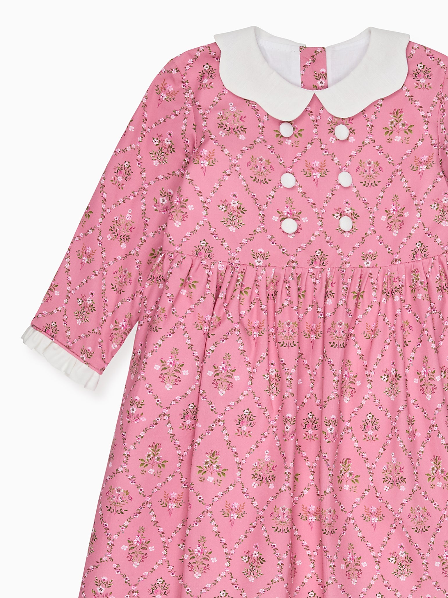 Pink Garland Trellis Provenza Girl Dress