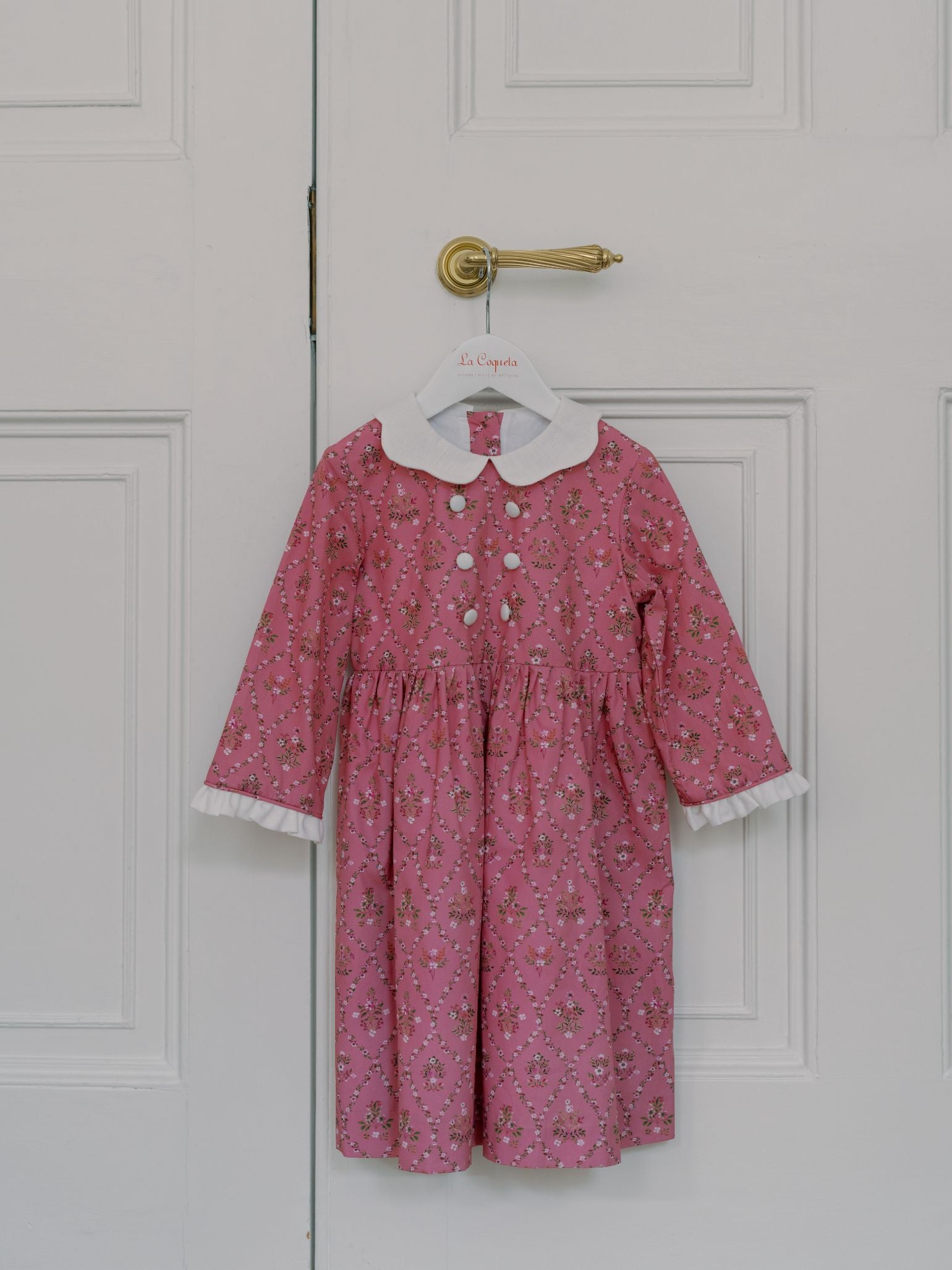 Pink Garland Trellis Provenza Girl Dress