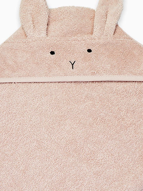 Pink Rabbit Albert Hooded Towel