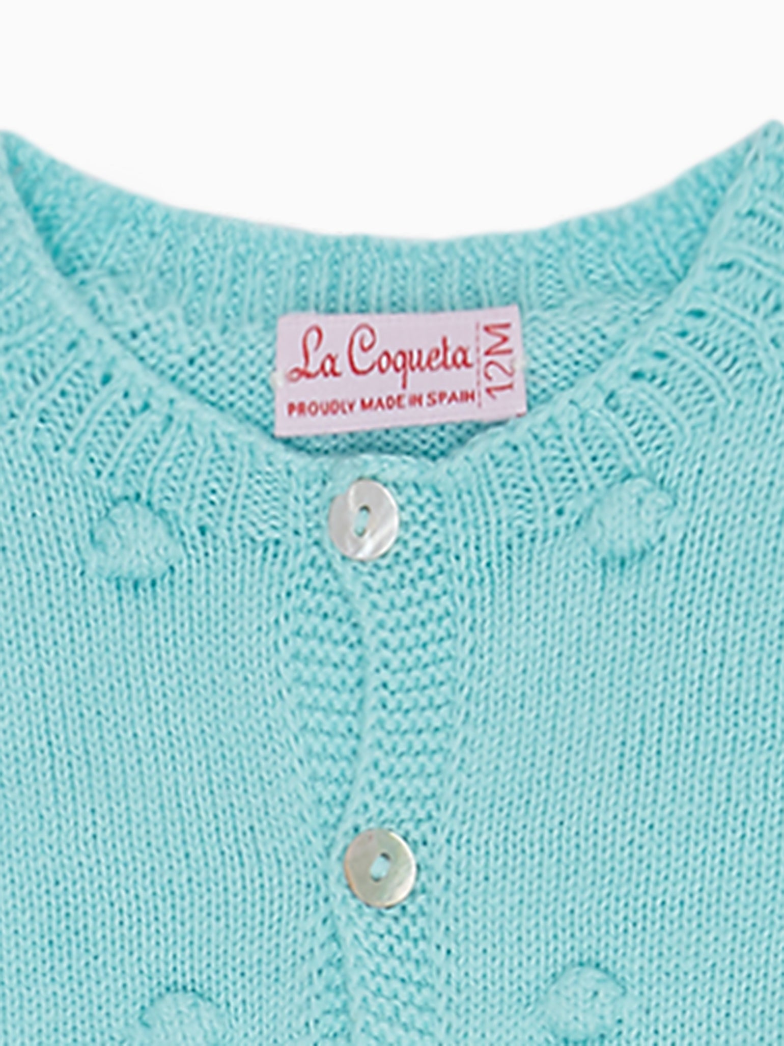 Aqua Ramas Cotton Knitted Baby Set