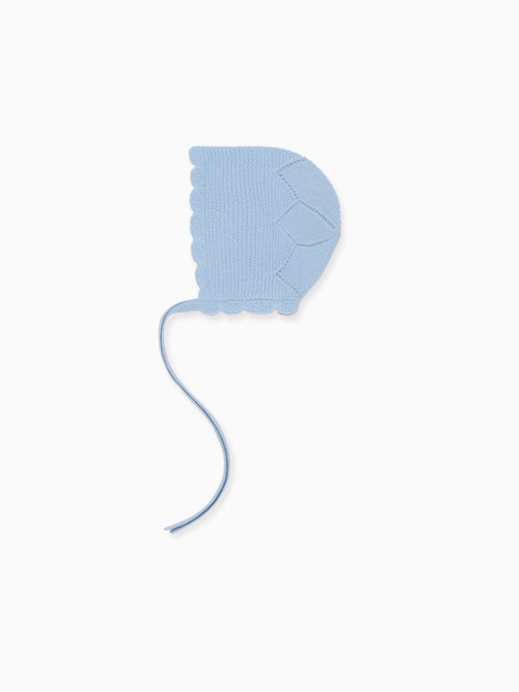 Blue Ramona Cashmere Baby Bonnet