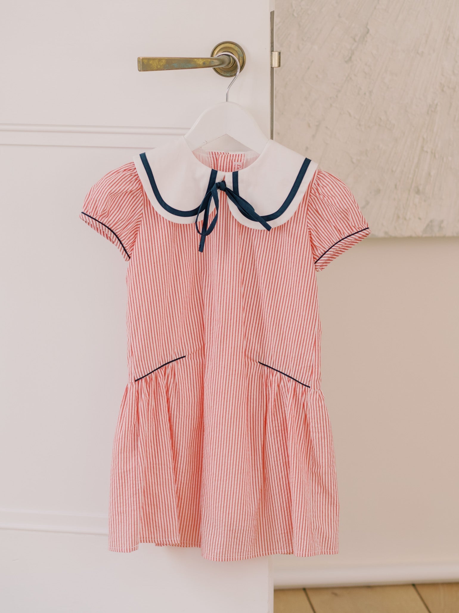 Red Stripe Siena Girl Drop Waist Dress
