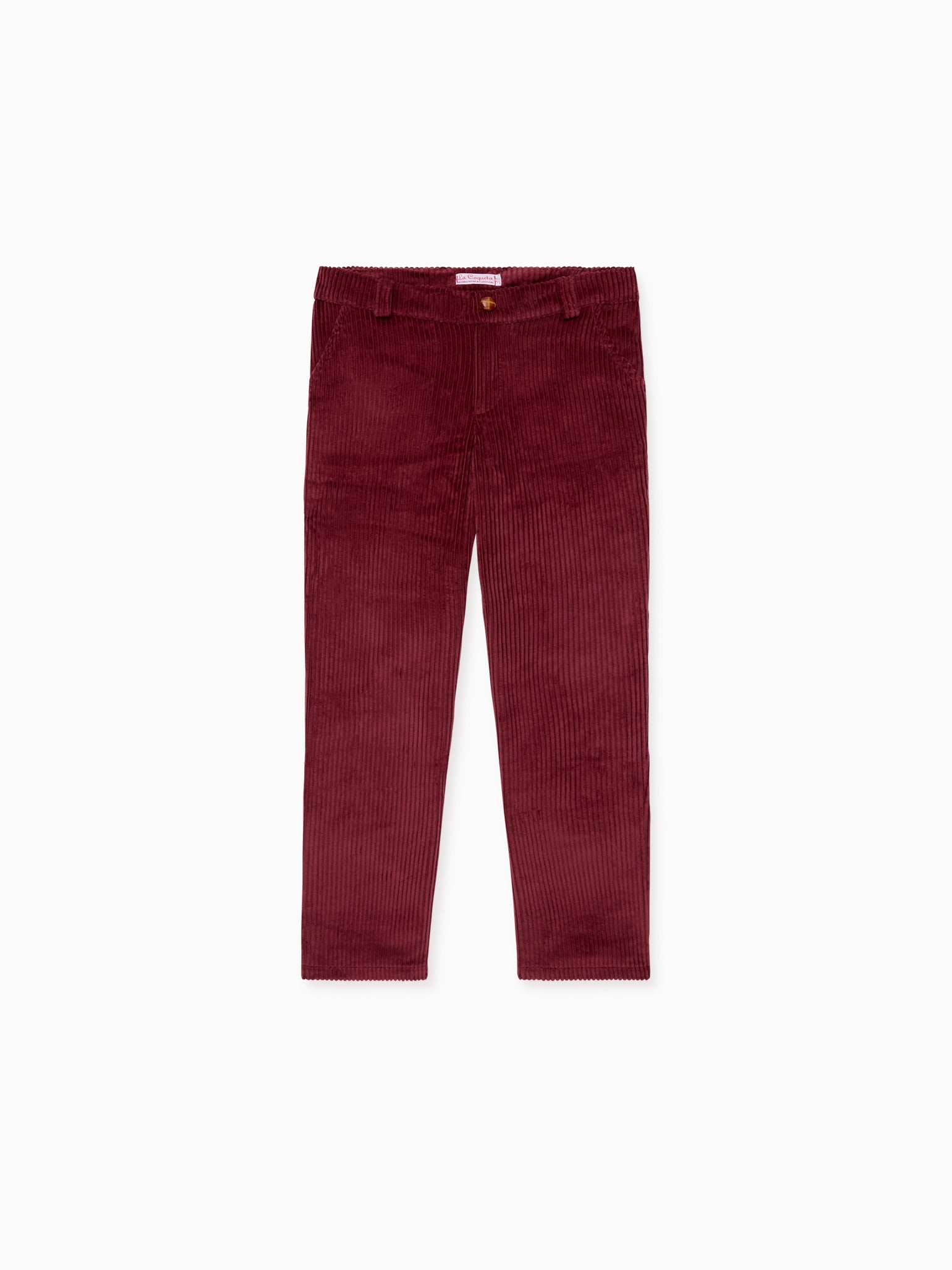 Burgundy Reinaldo Corduroy Boy Trousers