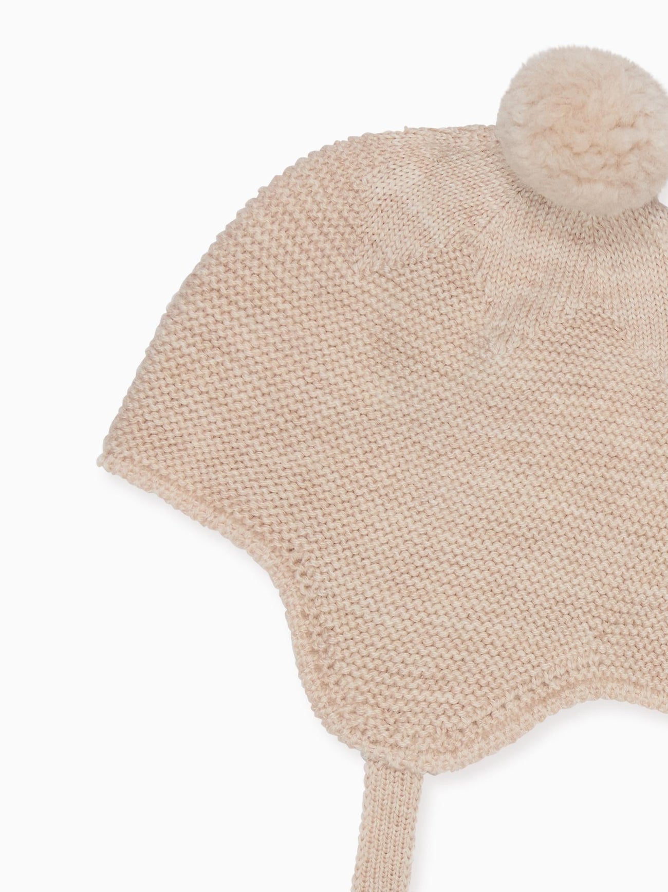 Oatmeal Renta Merino Baby Knitted Bonnet