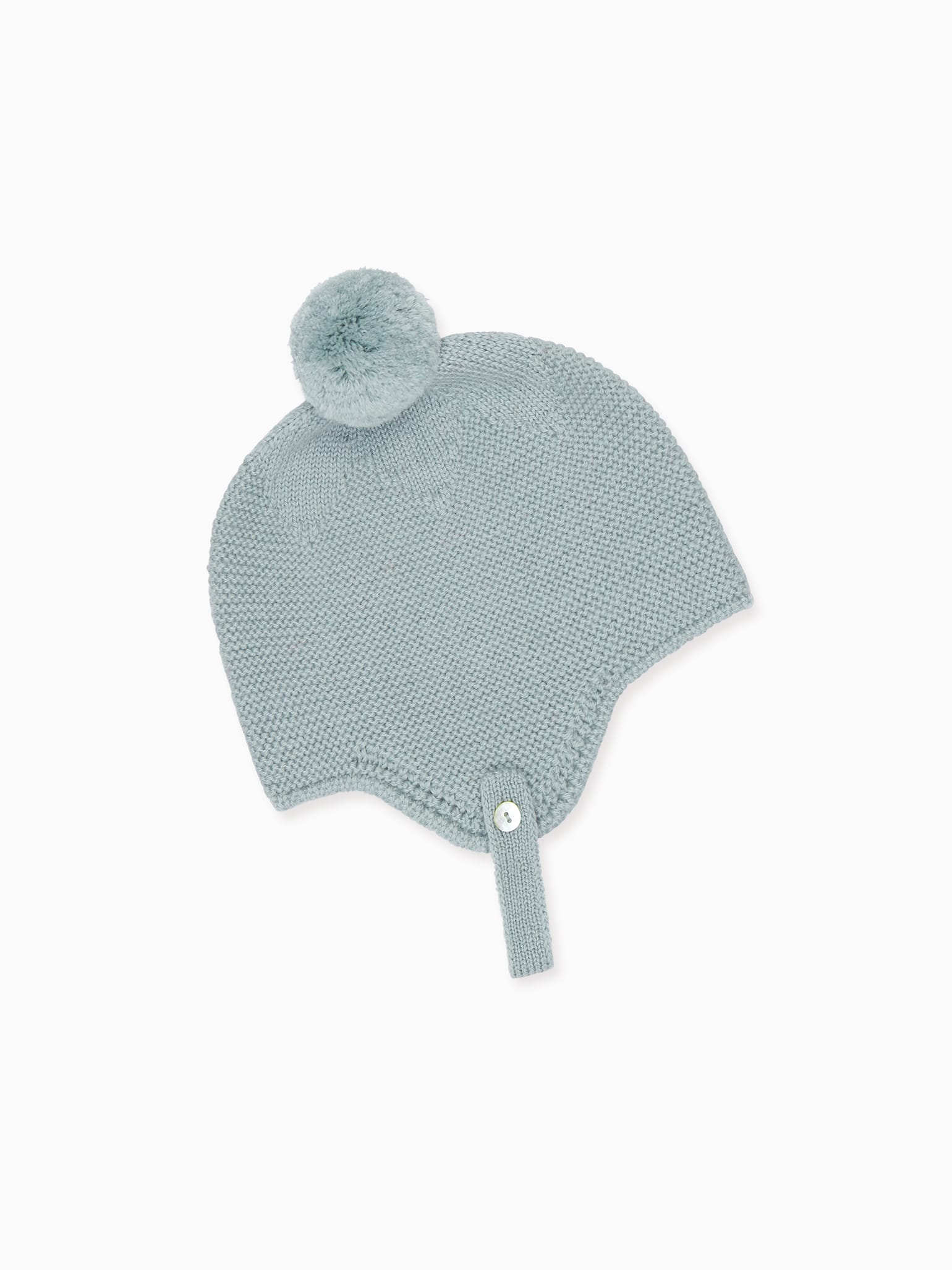 Sage Green Renta Merino Baby Bonnet