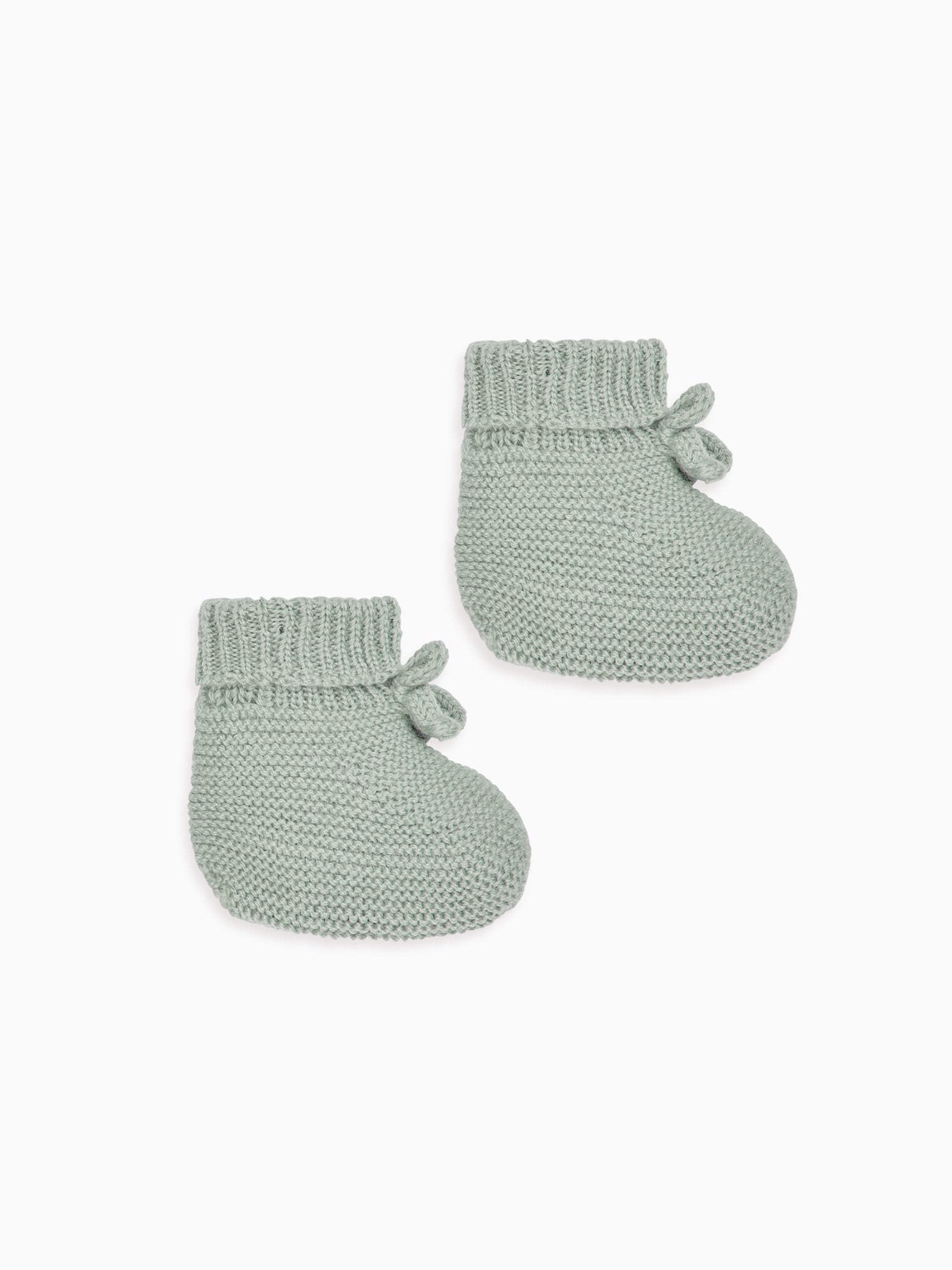 Sage Rimevera Merino Baby Booties