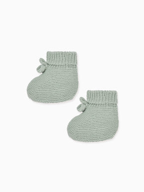 Sage Rimevera Merino Baby Booties