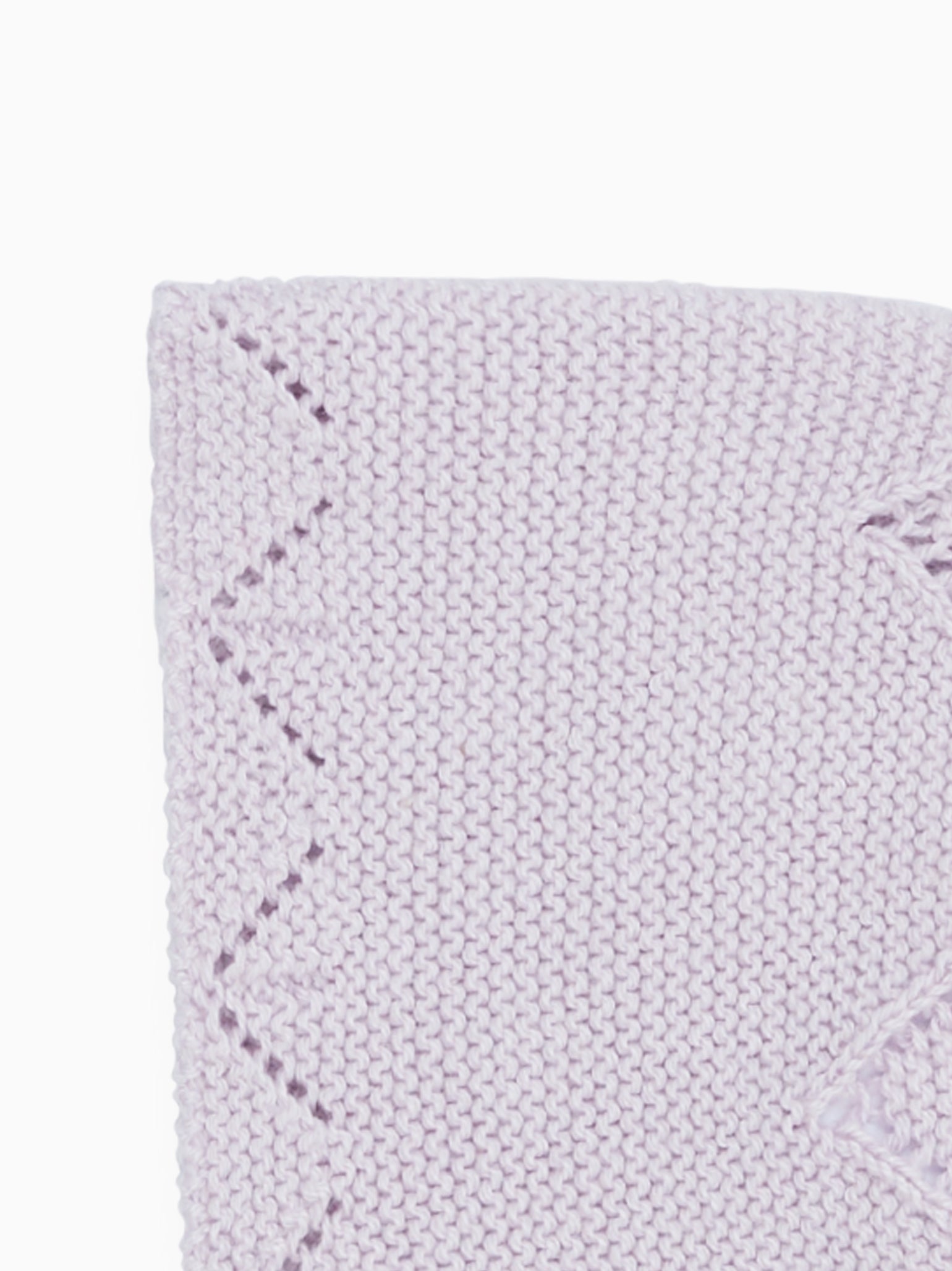 Lilac Rixo Cotton Knitted Baby Girl Bonnet