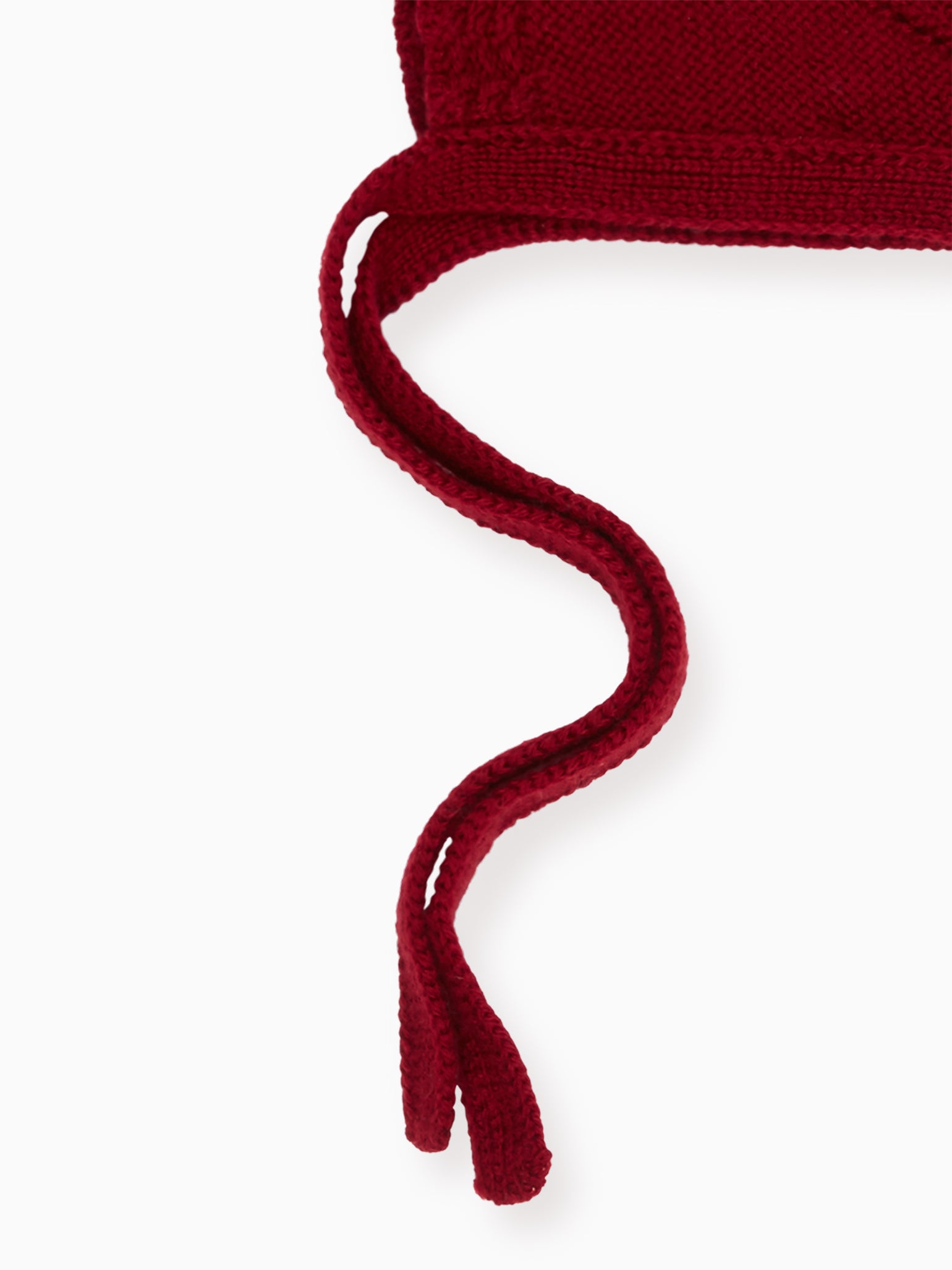 Burgundy Rixo Merino Baby Bonnet