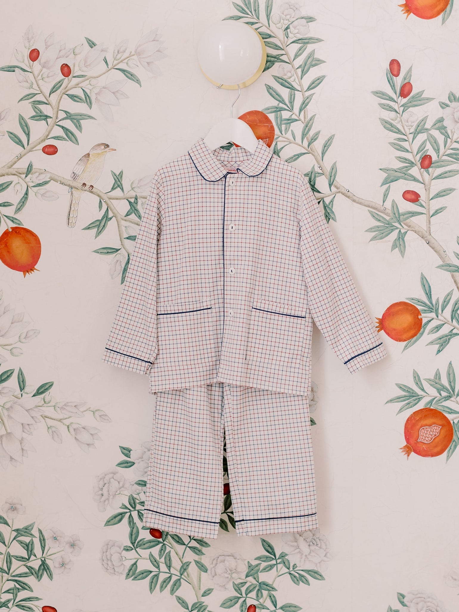 Burgundy Check Romera Kids Pyjamas