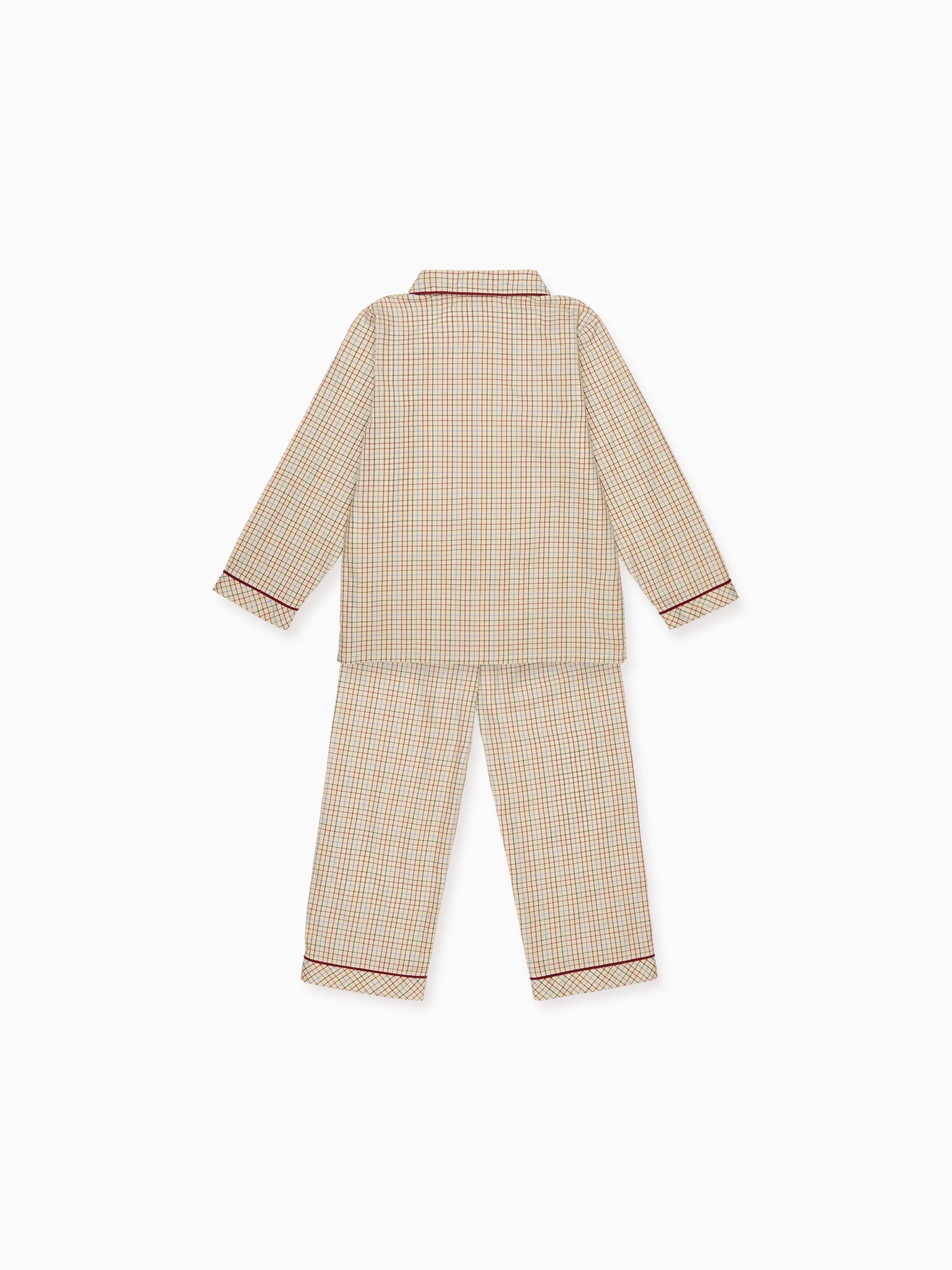 Ivory Check Romero Kids Pyjamas