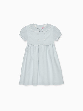 Dusty Blue Romina Girl Dress