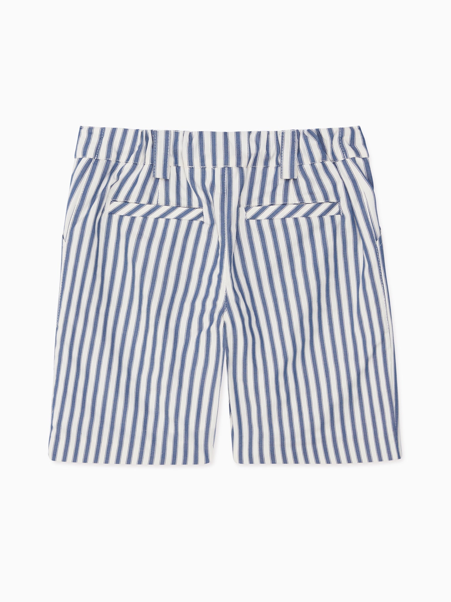 Blue Stripe Romo Boy Cotton Shorts