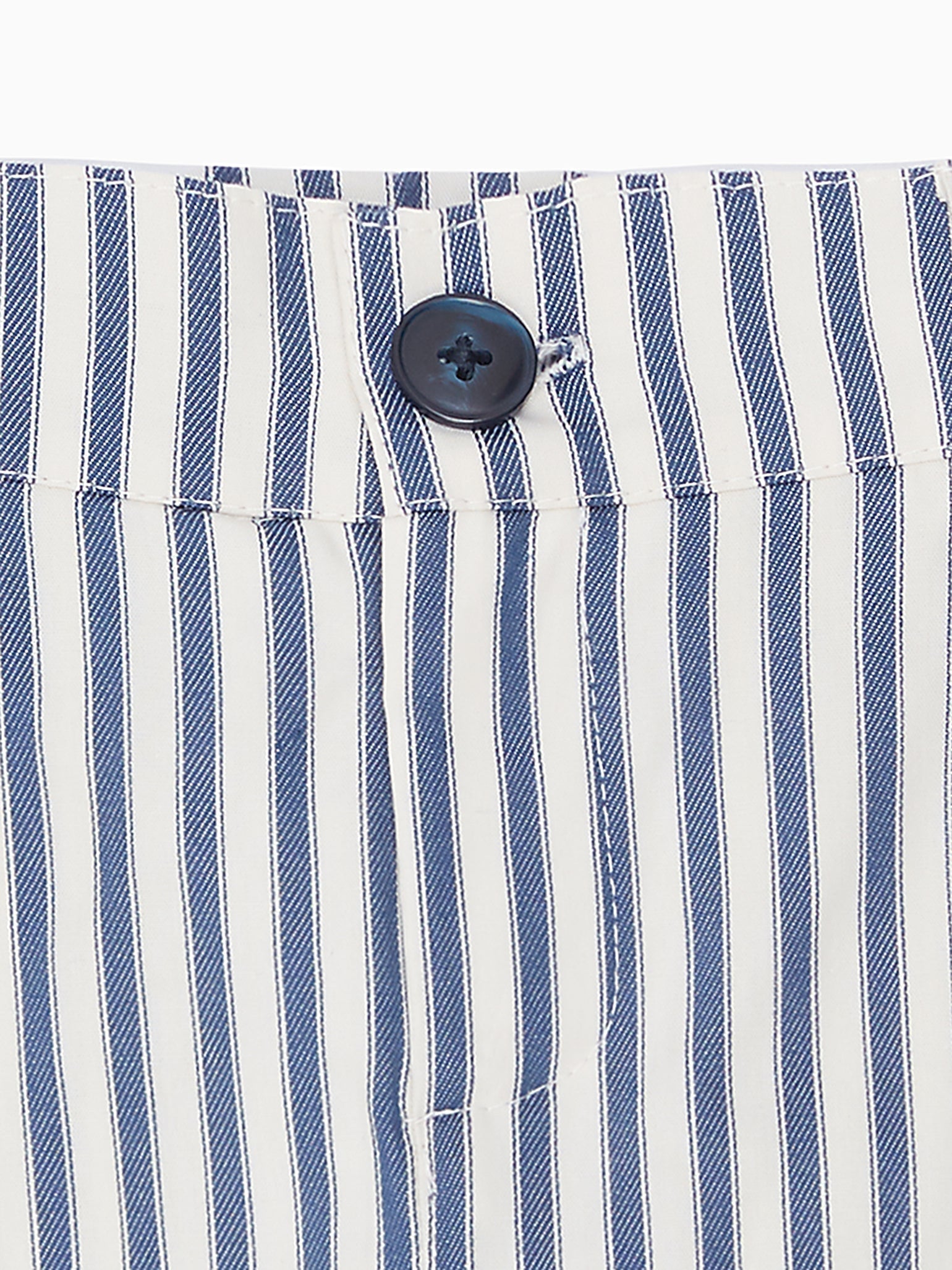 Blue Stripe Romo Boy Cotton Shorts
