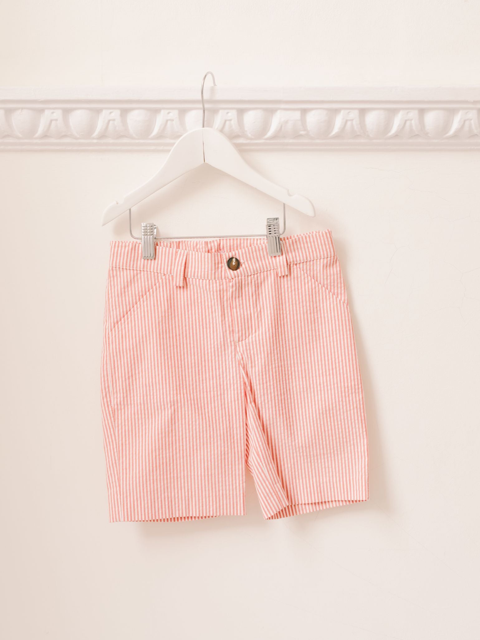 Red Stripe Romo Boy Shorts