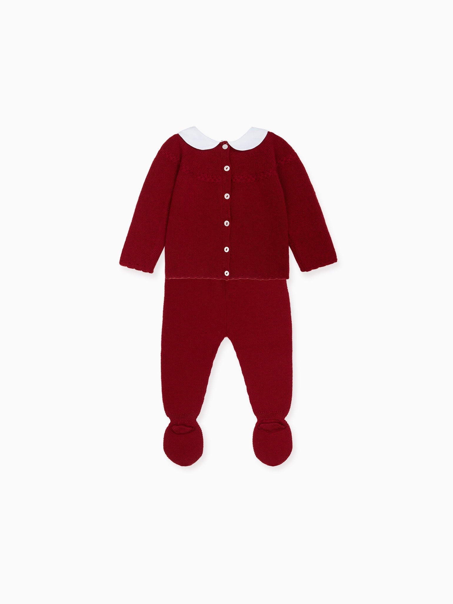Burgundy Rosauro Merino Baby Gift Box Set