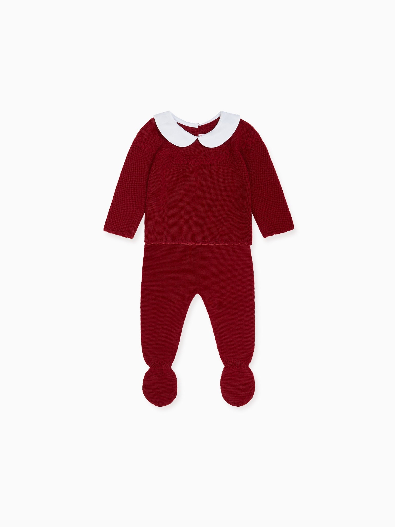 Burgundy Rosauro Merino Baby Gift Box Set