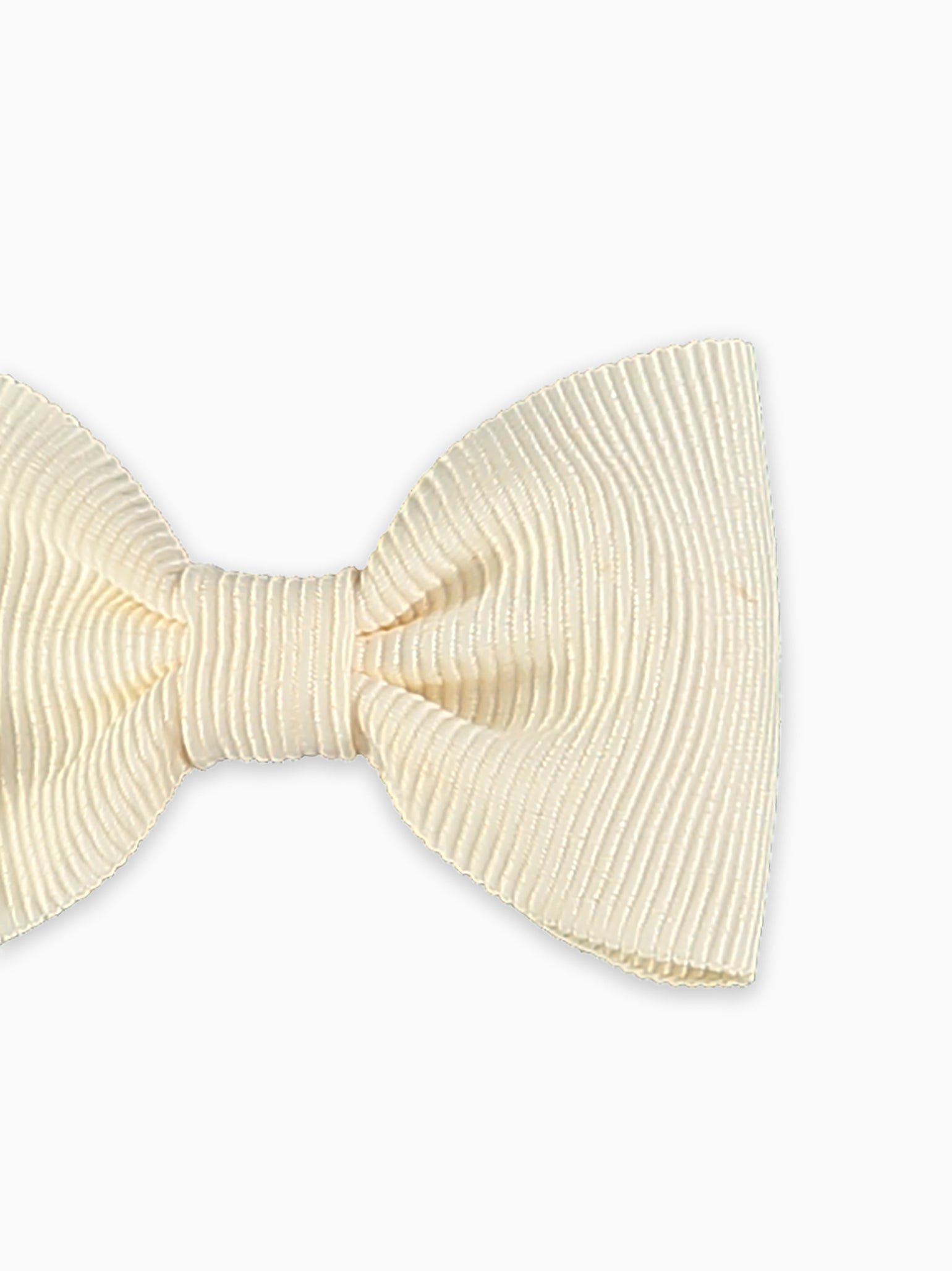 Off White Small Bow Girl Clip