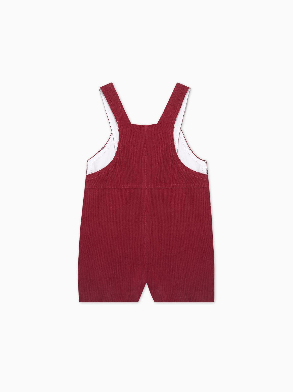 Burgundy Salma Corduroy Baby Dungarees