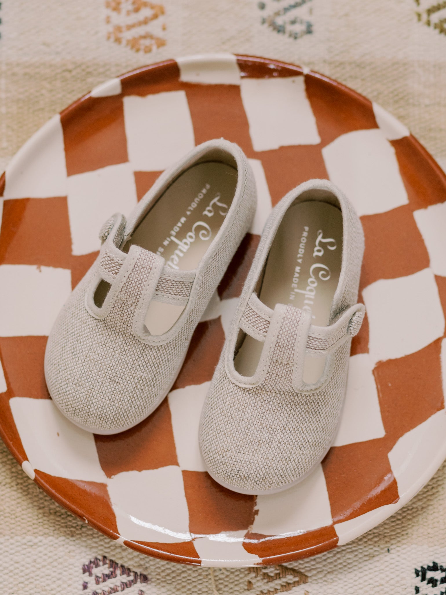 Sand Pedro Canvas Baby T-Bar Shoes