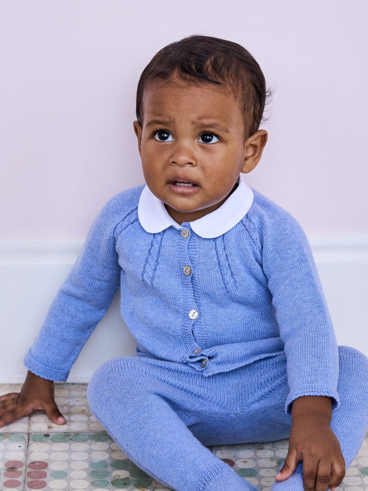 Blue Samson Cotton Baby Knitted Gift Box Set