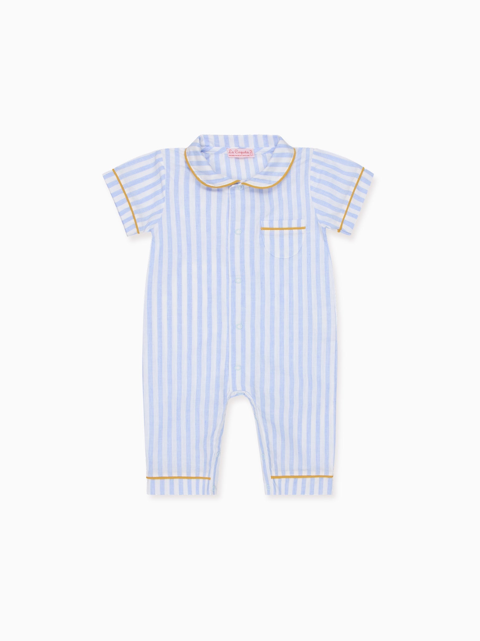 Light Blue Stripe Santana Baby Pyjamas