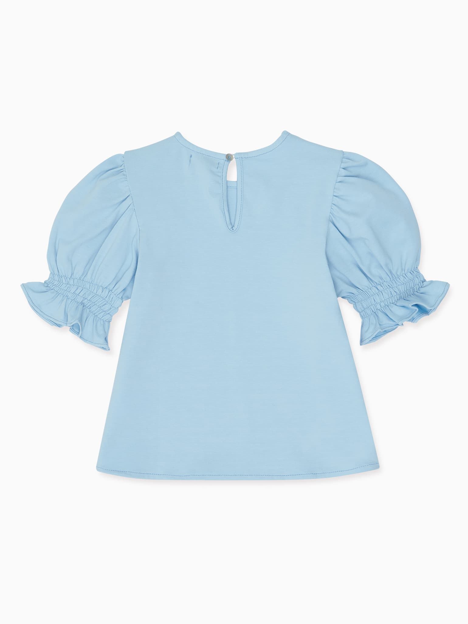 Dusty Blue Sara Girl Cotton Top